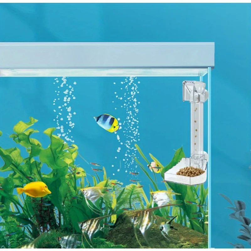 1PC  Acrylic Small Fish Feeding Aquarium Feeder Tube Set Transparent Fish Tank Shrimp Food Feeding Accessories