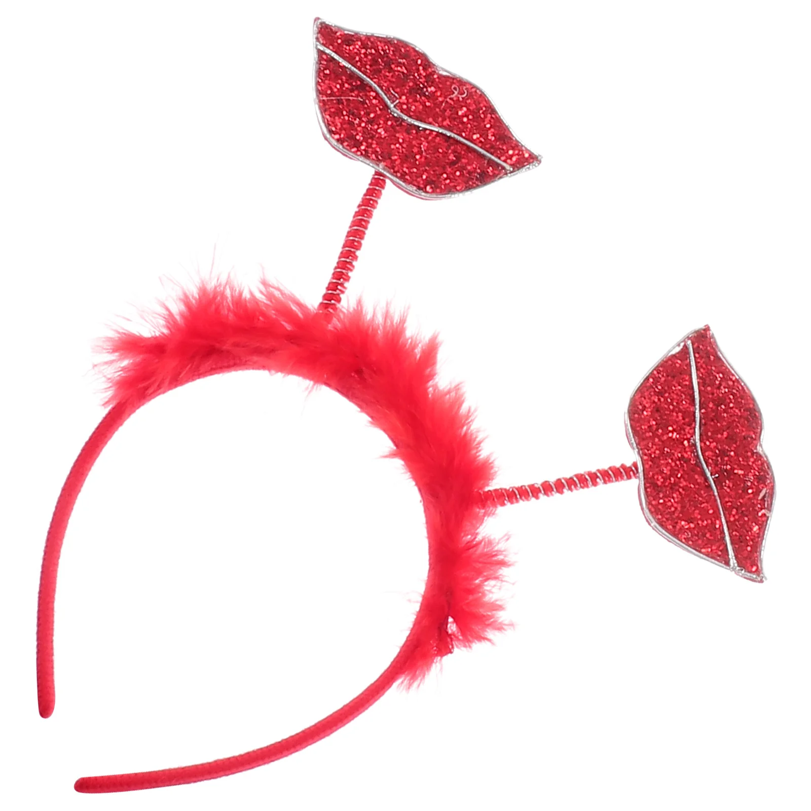 

1pc Women Hairband Red Lip Headband Valentine'S Day Party Hair Accessory Lip-Shape Headwear Female Headpiece Carnival Head Decor