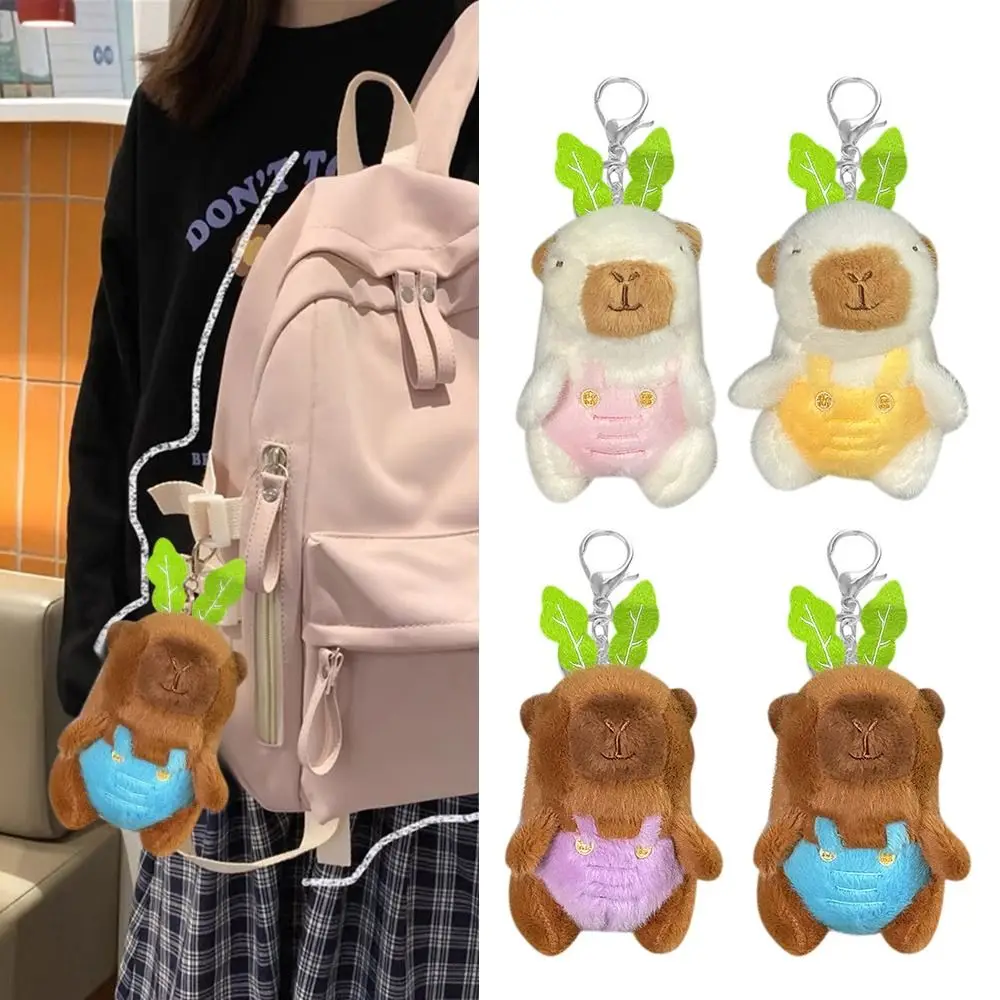 Kawali Cartoon Anime Capybara Capybara Plush Keychains Stuffed Animals Guinea Pig Fluffty Animal Doll Gift Toy Bag Pendan