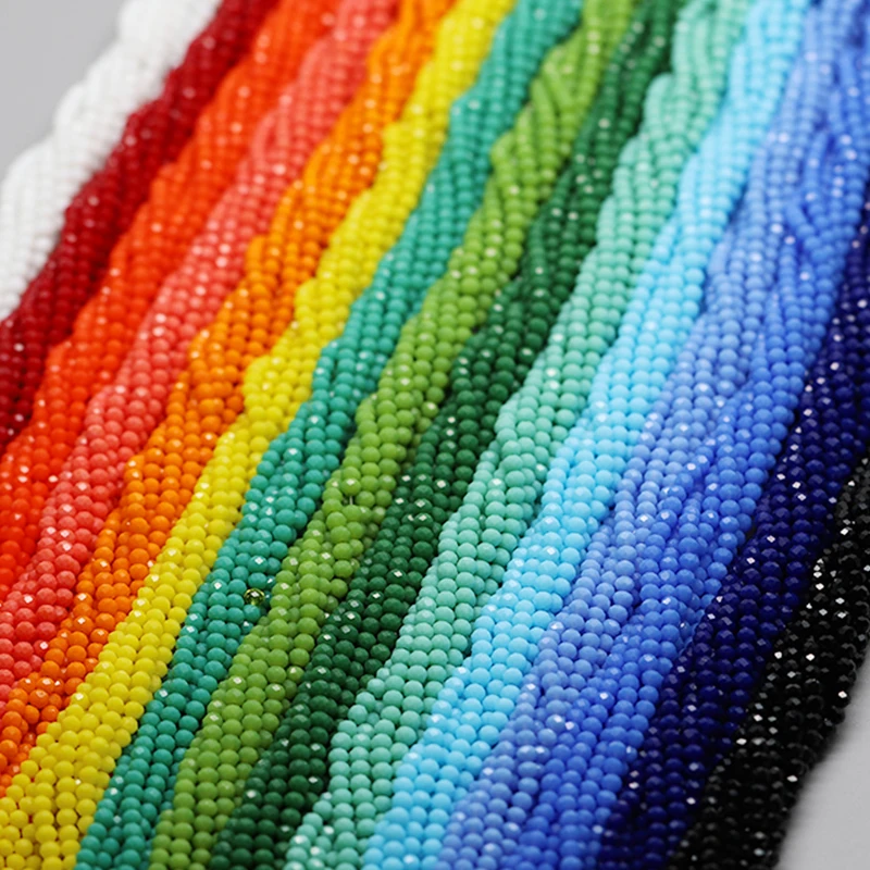 4mm(10strand)1050pcs/bag Facet - Glass Seed Beads 2Mm Jewelry Making ulasan dan harga