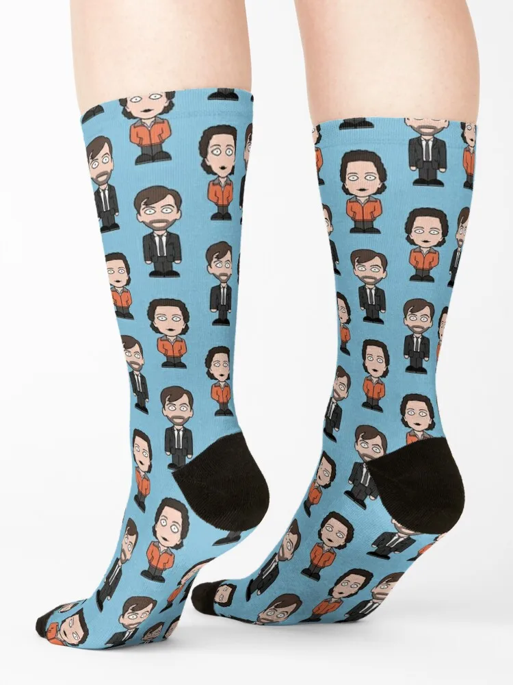 Hardy and Miller from Broadchurch Socks Thermal man winter gift Novelties Climbing Girl'S Socks Men's
