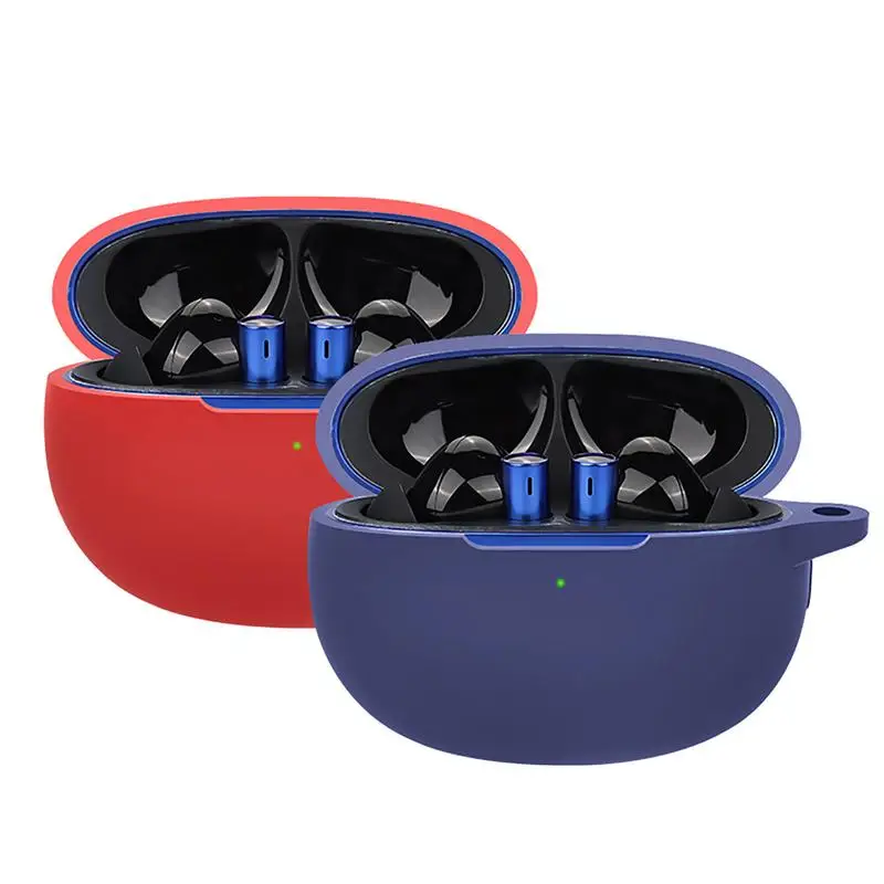 Мягкая Жидкая силиконовая искусственная кожа для realme Buds Air 3 телефон с карабином Беспроводная деталь