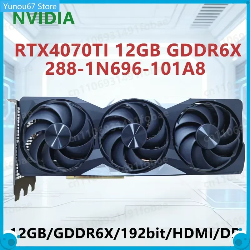 For ZOTAC NVIDIA RTX 4070 Ti 12GB GDDR6X Graphics Card 192 Bit PCI-E 4.0 GPU 288-1N696-101A8 HDMI DP Desktop PC Video Card