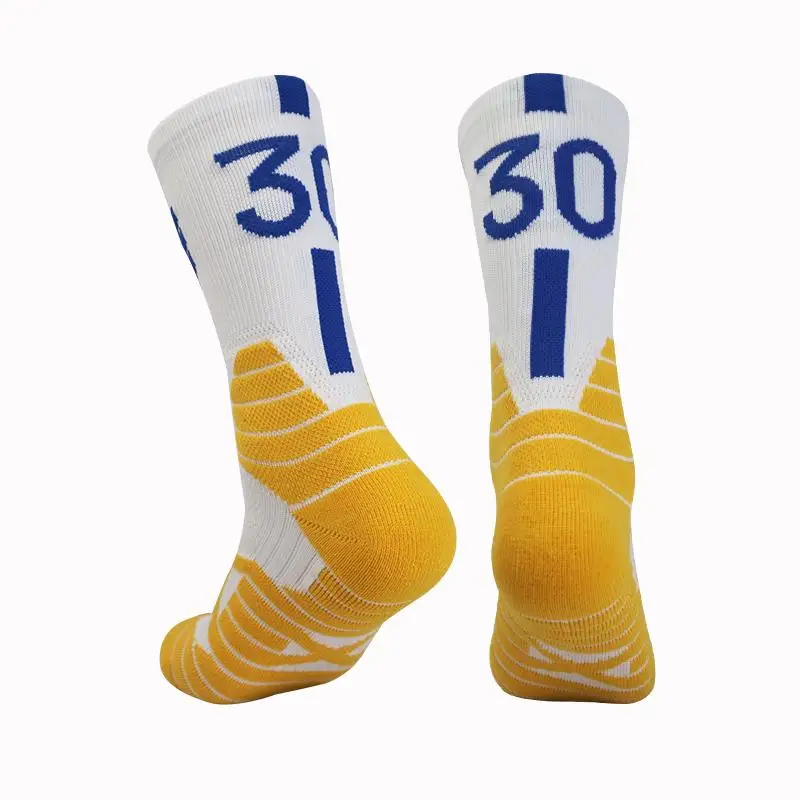 Knie Basketball Socken Nummer Sports ocken verdickt Männer hohen Handtuch boden Radfahren Laufkorb Kind Erwachsene Calcetines Socken