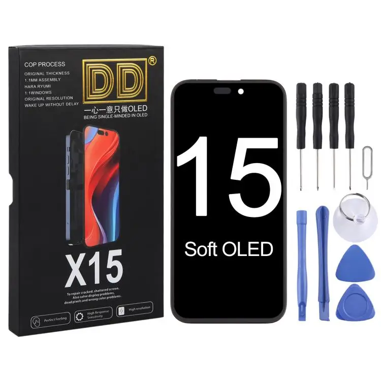 DD Soft OLED Screen For iPhone 13 13 Pro 14 14 Pro 15 15 Pro 15