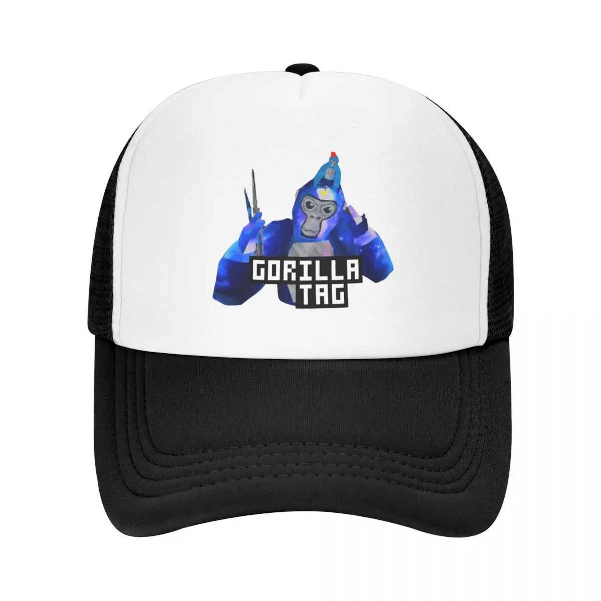 Gorilla Tag Monkey Cap Fashion Casual Mesh Baseball Caps Adjustable Hat Hip Hop Summer Unisex Baseball Hats Polychromatic