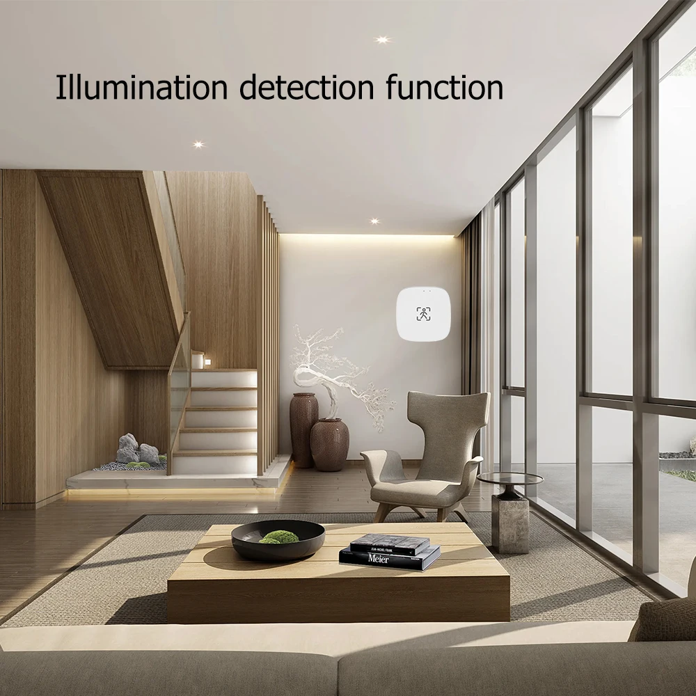 Sensor de movimiento de presencia humana Wifi ZigBee con detección de luminancia y distancia, 5V, 110V, 220V, automatización del hogar por