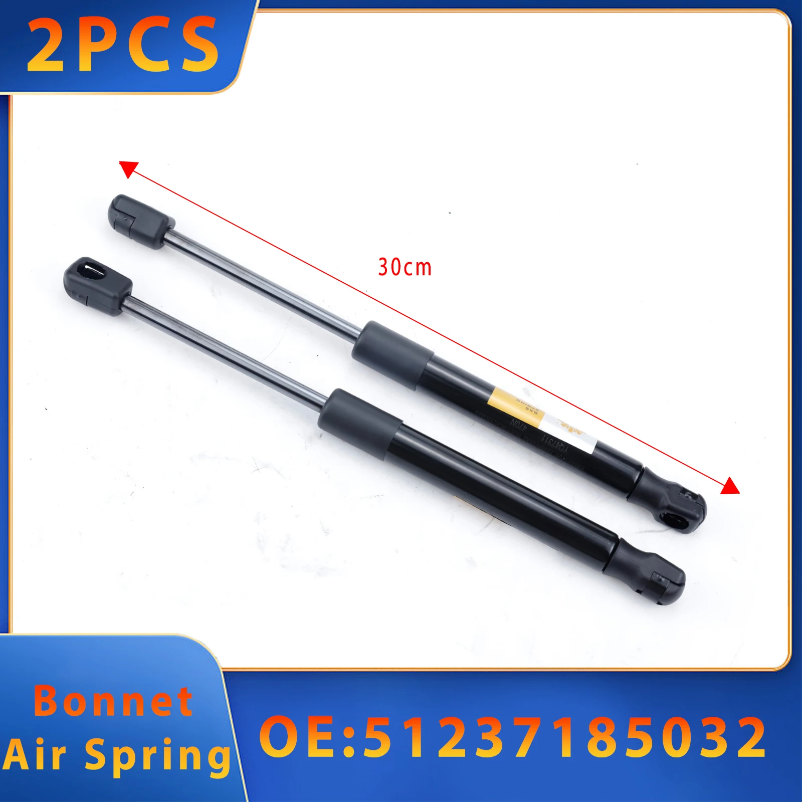 

2PCS Bonnet Air Spring For BMW 730d 730Ld 730Li 740d 740i 740Li 750i 750Li 760i 760Li 2007-2013 3.0T 3.0L 4.4T 6.0T 51237185032