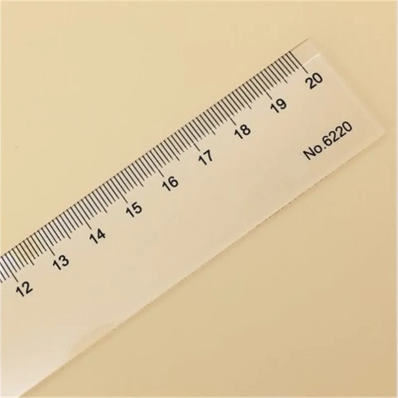 1pcs Plastic Length Measuring Tool Straight Ruler for School 20cm 30cm 40cm