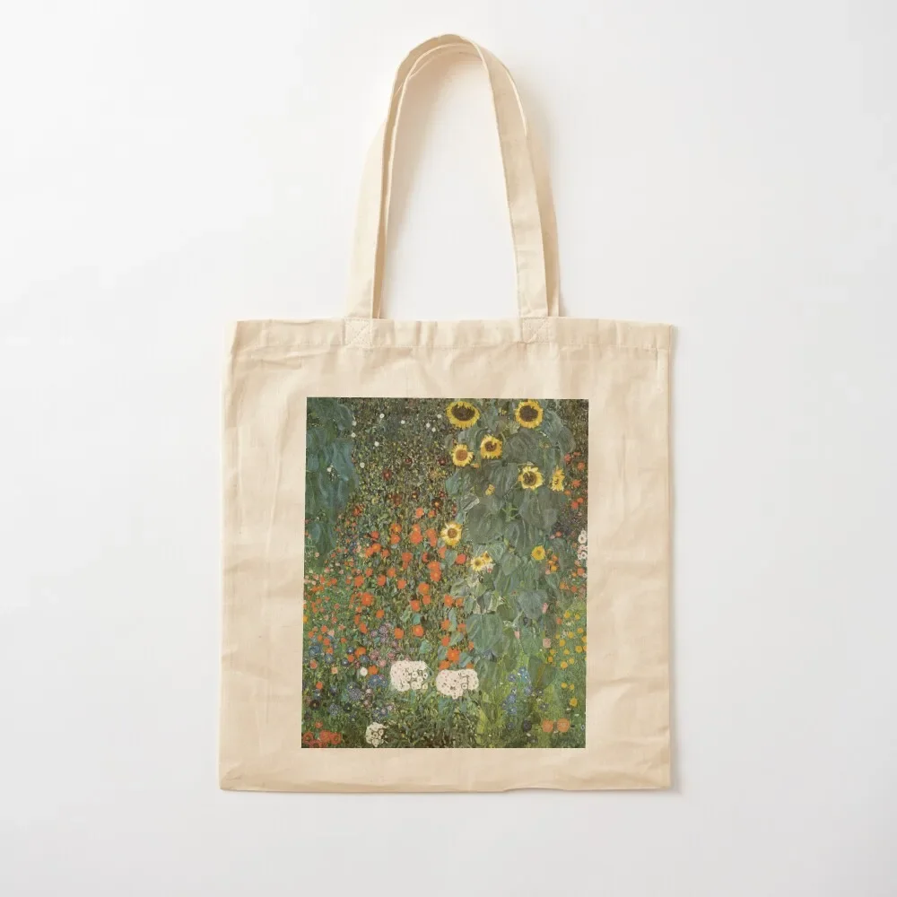 

Gustav Klimt - The Sunflower Tote Bag custom tote bag cute pouch bag supermarket folding Customizable tote