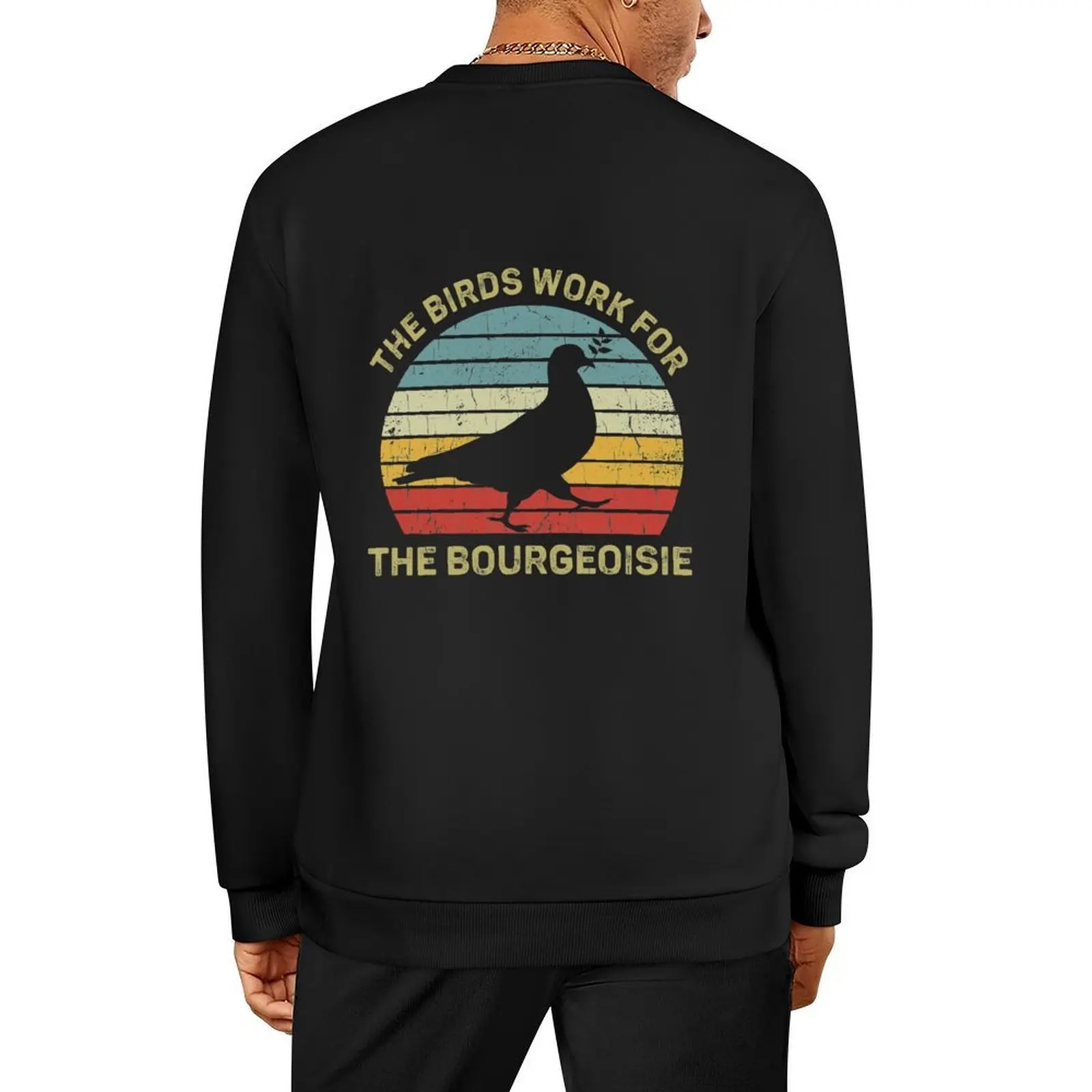 

The Birds Work for the Bourgeoisie Pullover korean style clothes anime clothes fashion men aesthetic clothing new sweatshirts