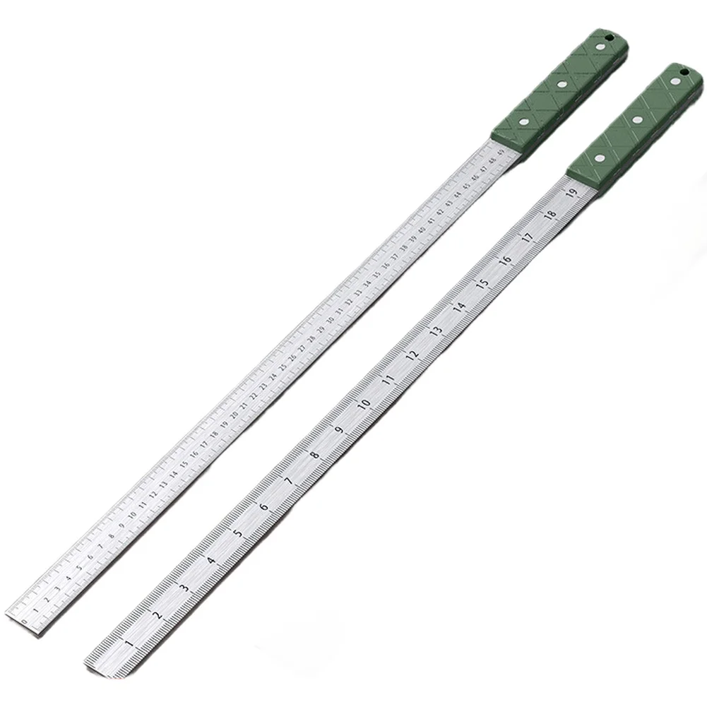 Multifunctional Manganese Steel Measuring Ruler 5mm Thickness Hardened Straightedge With Wrench Design For Versatile Tool Use