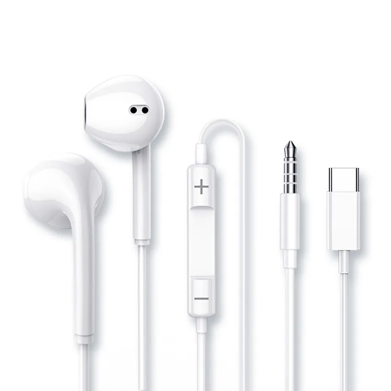 Écouteurs intra-auriculaires filaires de Type C, pour iPhone 17 16 15 Max Xiaomi 14 13 12 11 Pro, casque d'écoute 3.5mm, Huawei Samsung, téléphone tablette
