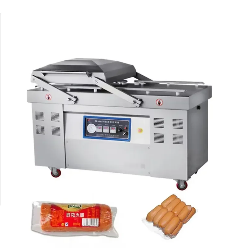 Commercial Automatic Single Double Chamber Vacuum Packer Sealing Packing Machine for Food