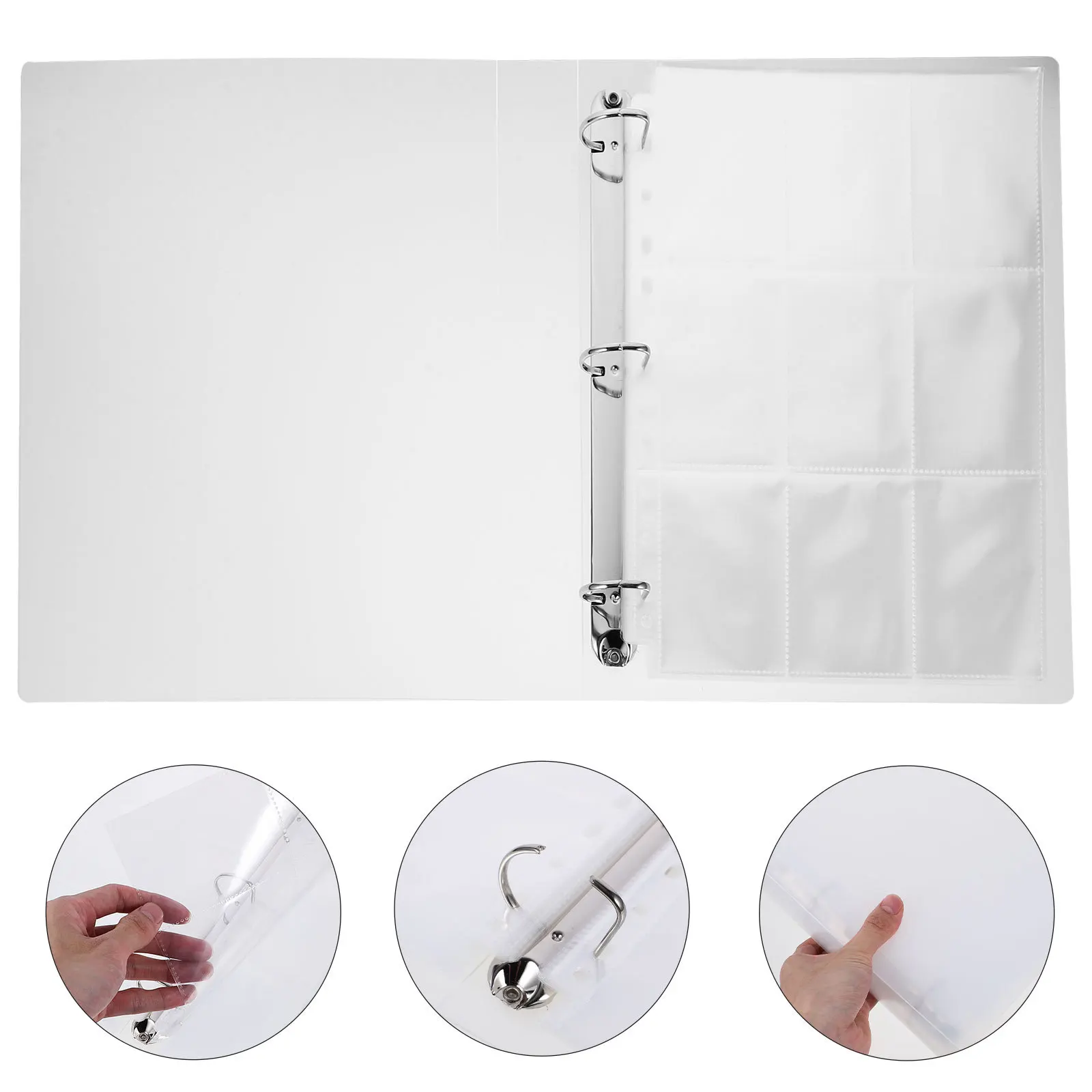 

Gaming Cards Storage Binder Wear-Resistant Trading Card Organizer, Photo Ticket Album, Stamps Collection Holder, Portable