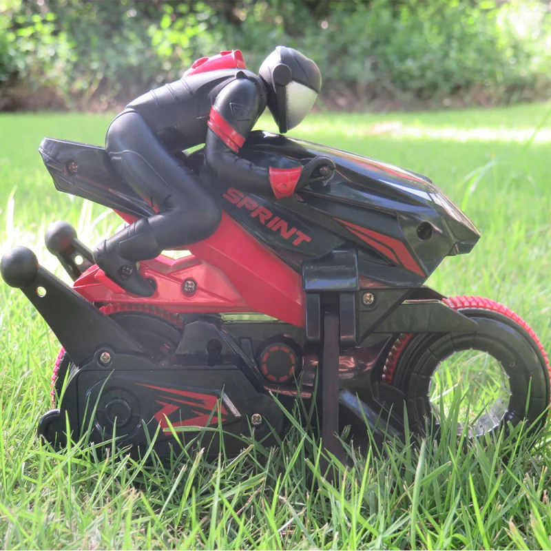 Y09 Motocicletta acrobatica telecomandata ad alta velocità - 360 °   Moto RC Drift con rotazione di 2,4 GHz, 45 minuti di autonomia per bambini