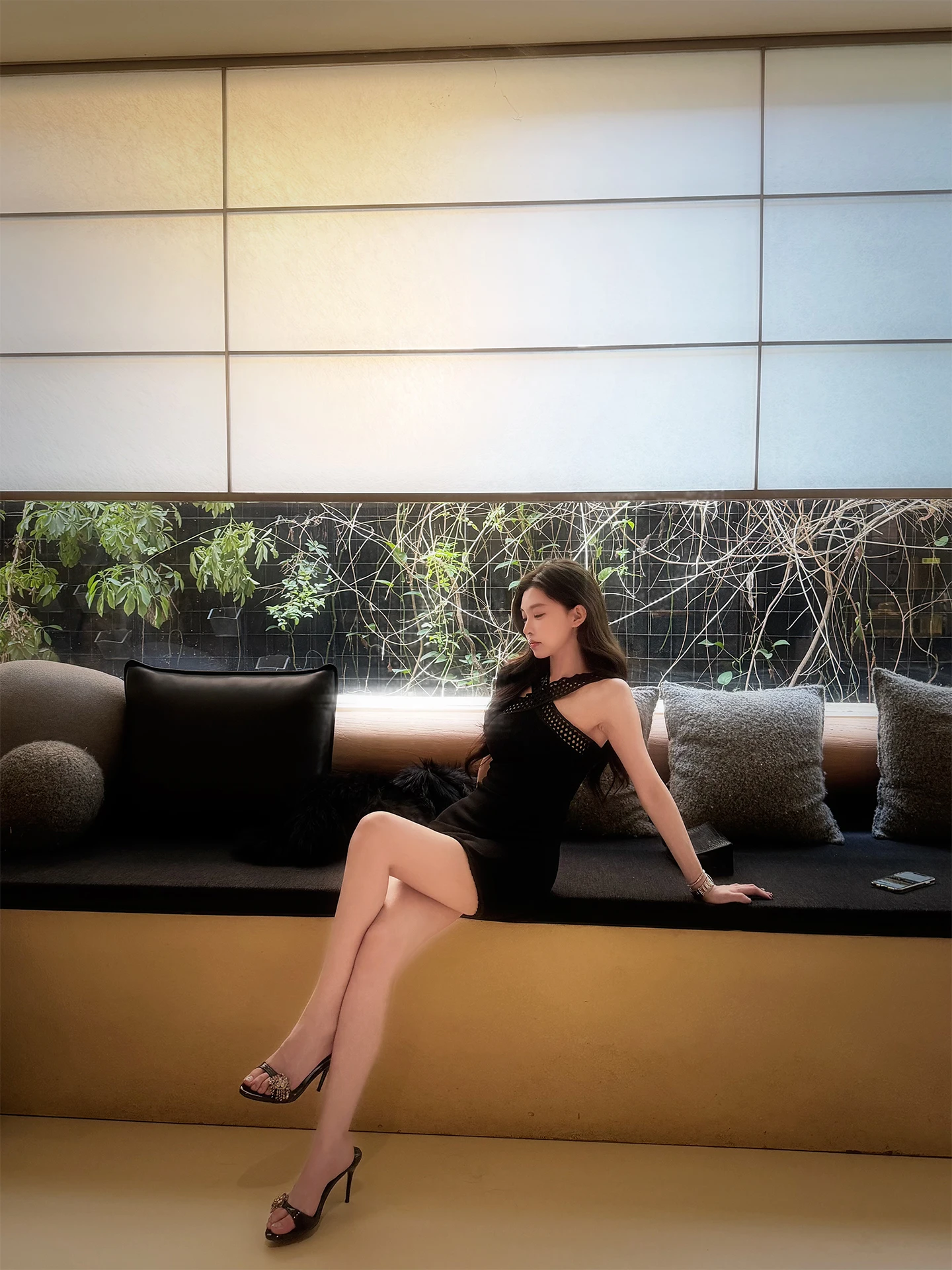 

Ele Bla Ne Hanging Skirt Women's Faion Tokyo Lost Sle Autumn Winter Bodycon Dr Polied Look ort Skirt