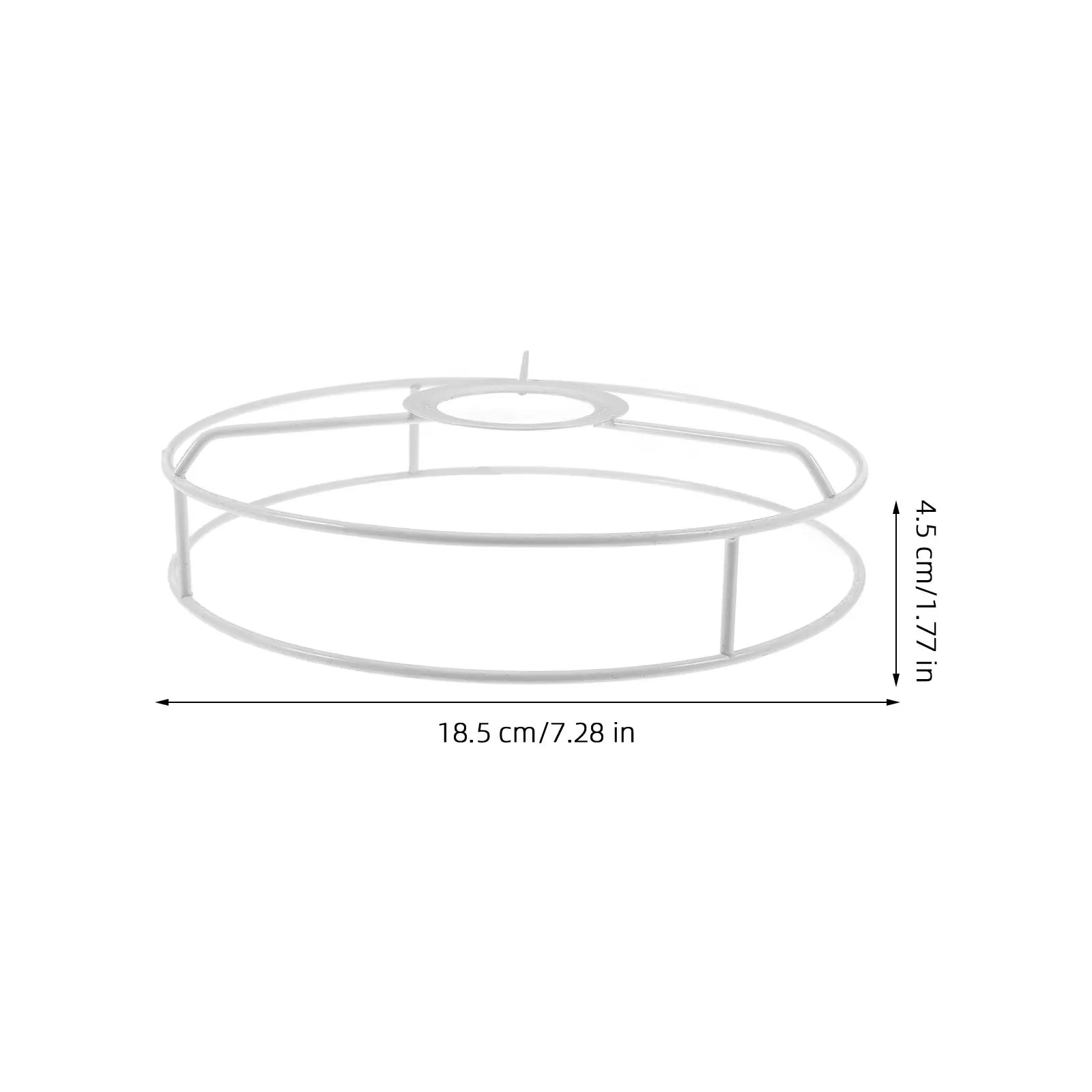 إطار عاكس الضوء مستدير مصنوع يدويًا من سلك الحديد لتقوم بها بنفسك حلقة لقلادة مصباح الطاولة ملحقات إضاءة ديكوريّة منزلية بسيطة