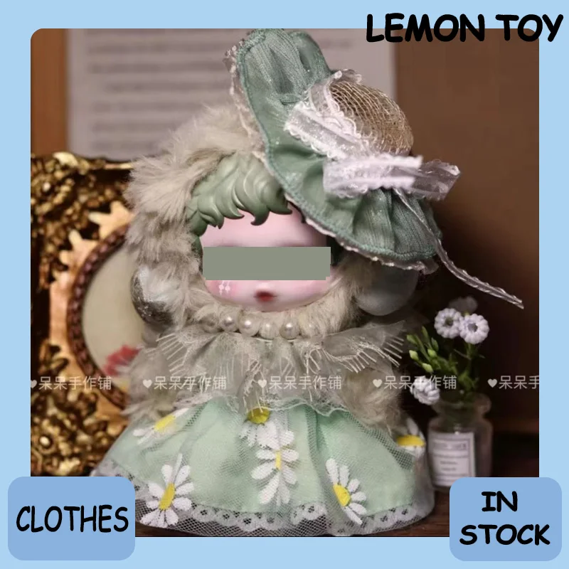 10 cm Puppe Tuch Samt Plüsch Puppe Kleidung Prinzessin Kleid Sp Winter Serie 10 cm Baby Kleidung Katze Mantel set Nettes Mädchen Geschenk