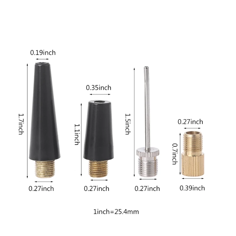 4 stück Ball Pumpe Nadel Set Nadel Inflator Kit Nadel Düse Adapter Bikes Reifen Inflator Luftpumpe Kompressor