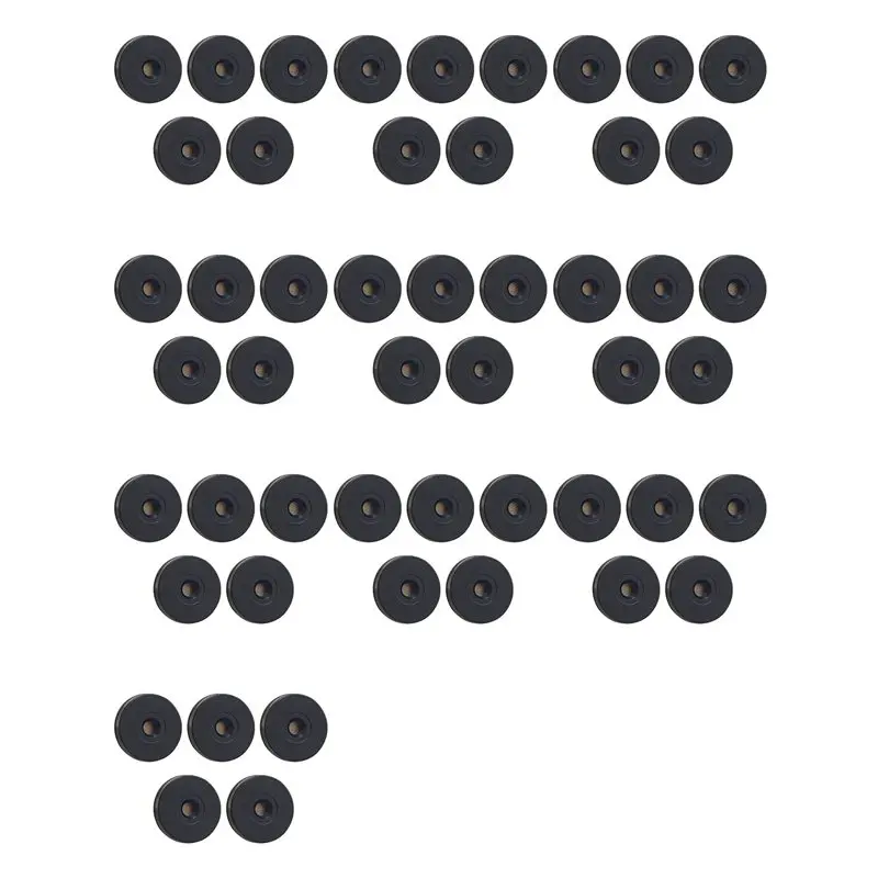 24-Hour Delivery 50PCS 25Mm RFID Checkpoints Label Tag Guard Tour Patrol System Anti-Metal 213 Chip 13.56Mhz 144Bytes Black