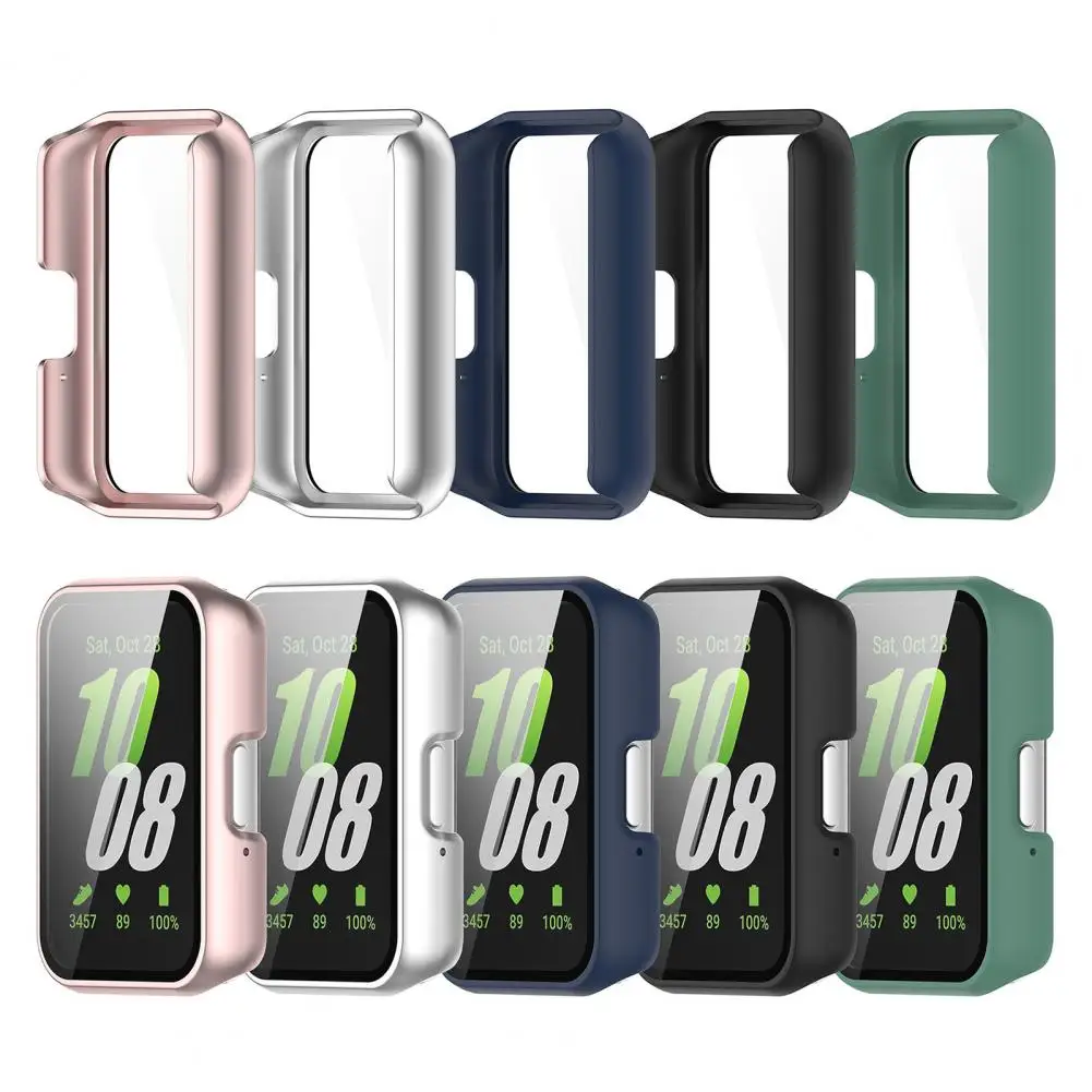 Scratch-resistant Tempered Glass Watch Case Watch Case with Tempered Glass Screen Protector Shockproof Bumper Cover for Galaxy