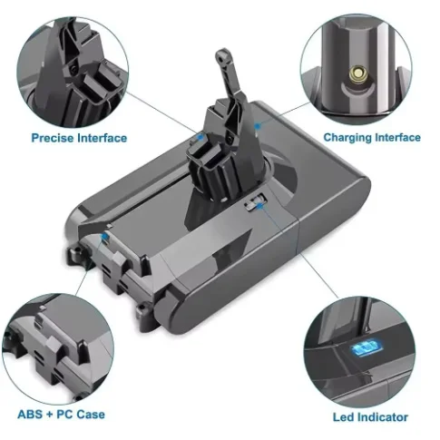 

for Dyson V8 12800mAh 21.6V Replacement Battery V8 Absolute Cord-Free Vacuum Handheld Vacuum Cleaner V8 Battery