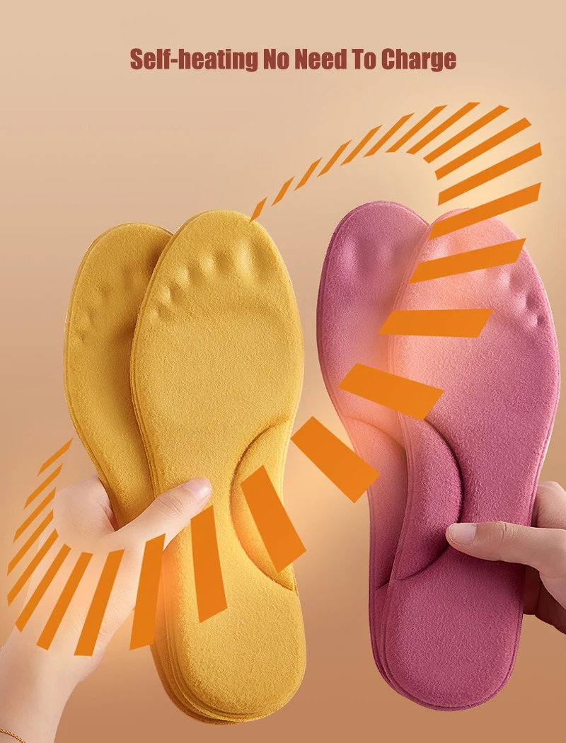 Zushangzu 3 Pairs Memory Foam Insoles – Self-Warming Shoe Inserts, Unisex