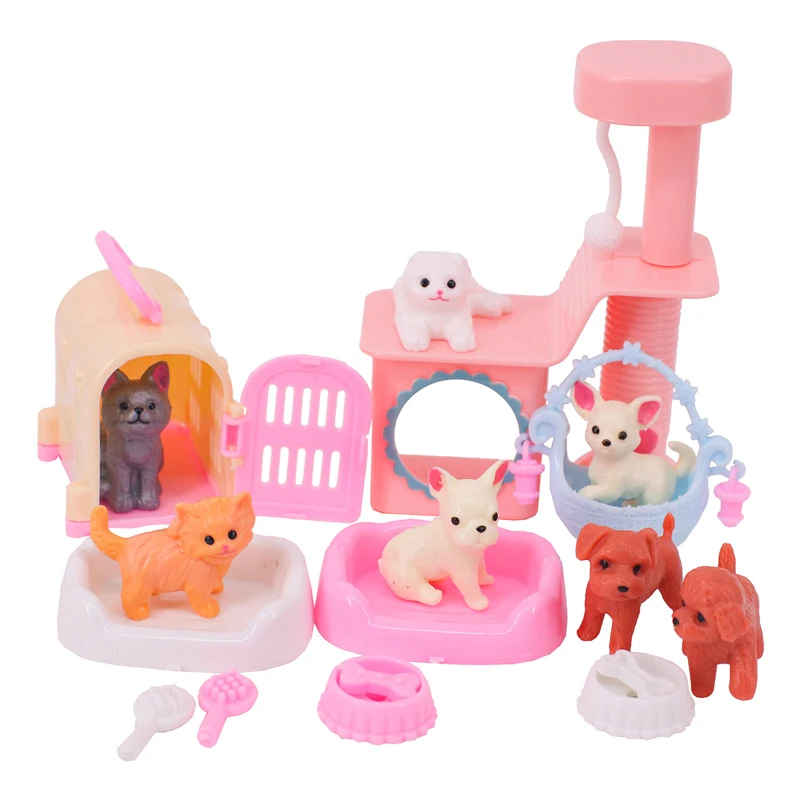 1 Set Doll Accessories Slide Amusement Park for Kelly Doll 1/12 Size Doll Furniture Kindergarten Slide Swing Play House DIY Toy