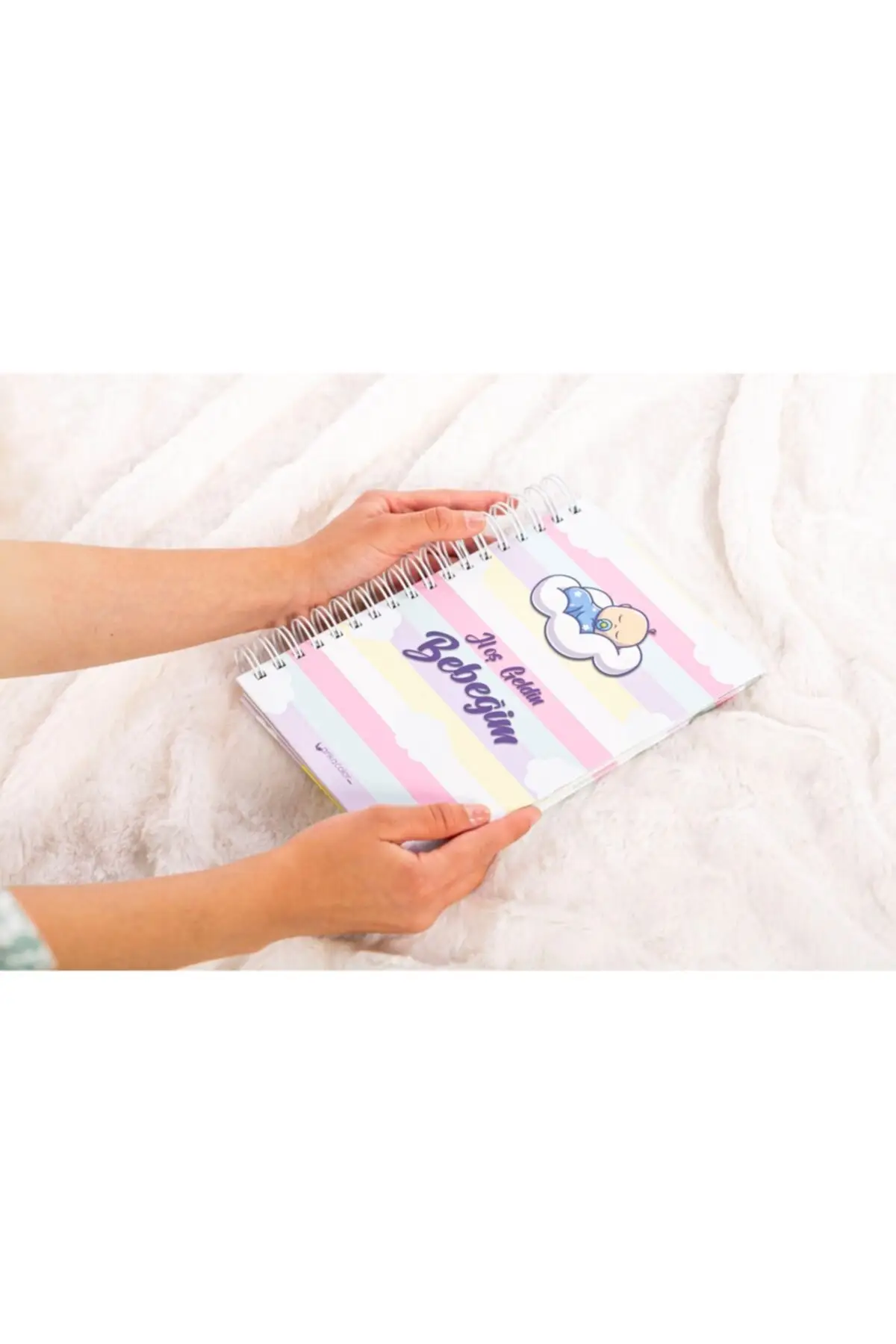 Uras Welcome Baby Mother Baby Ajandası Moment of Pregnant Diary Book Sketchbook Handmade Book