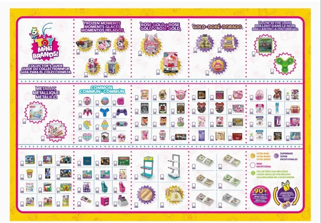 Disney 5x Surprise Ball Mini Brands Store Edition Series 2 Mystery Capsule Blind Box Real Miniature Doll Collectible Toys Gifts