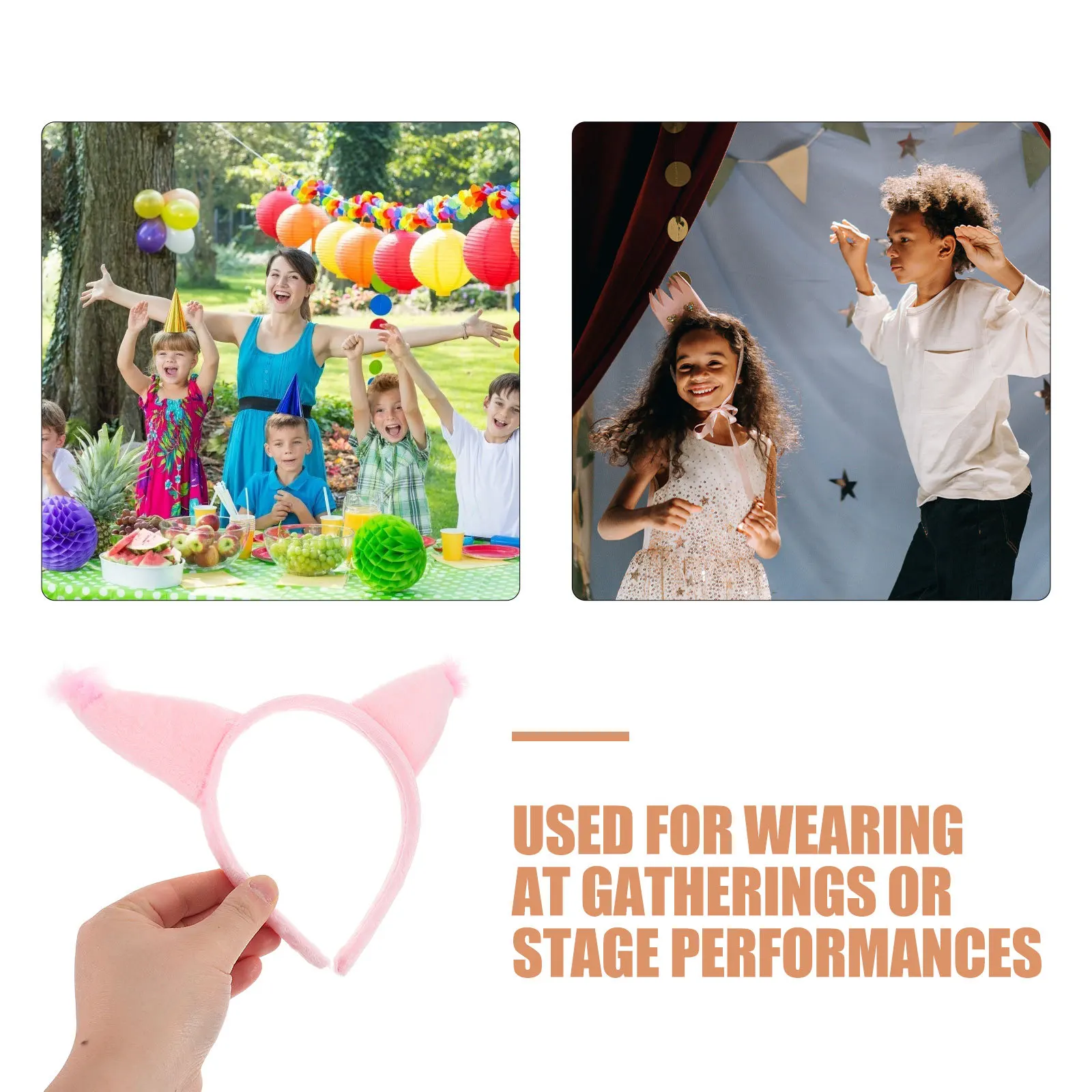 1 set set di costumi da scoiattolo carino fascia coda orecchie di animali bambini festa di Halloween accessori cosplay set di costumi di animali