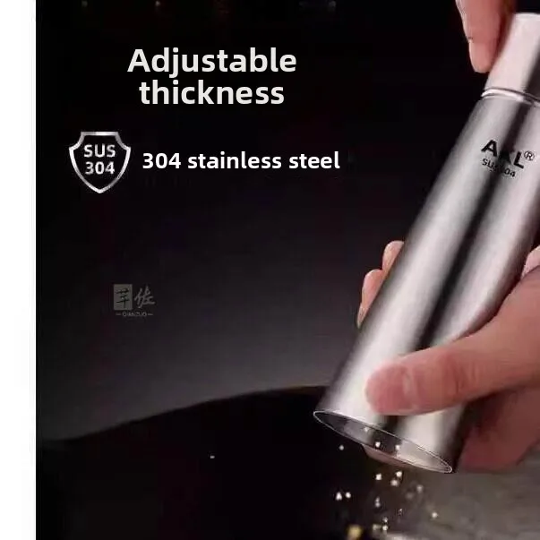 Manual Black Pepper Grinder Stainless Steel 304 Home Use for Grinding Spices Cumin Sea Salt Milling Device Kitchen Tool