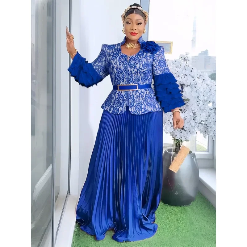 

Customized Plus Size Evening Dresses for Women African Luxury Sequin Gown Elegant Spring Wedding Party Long Dress Ankara Ladies