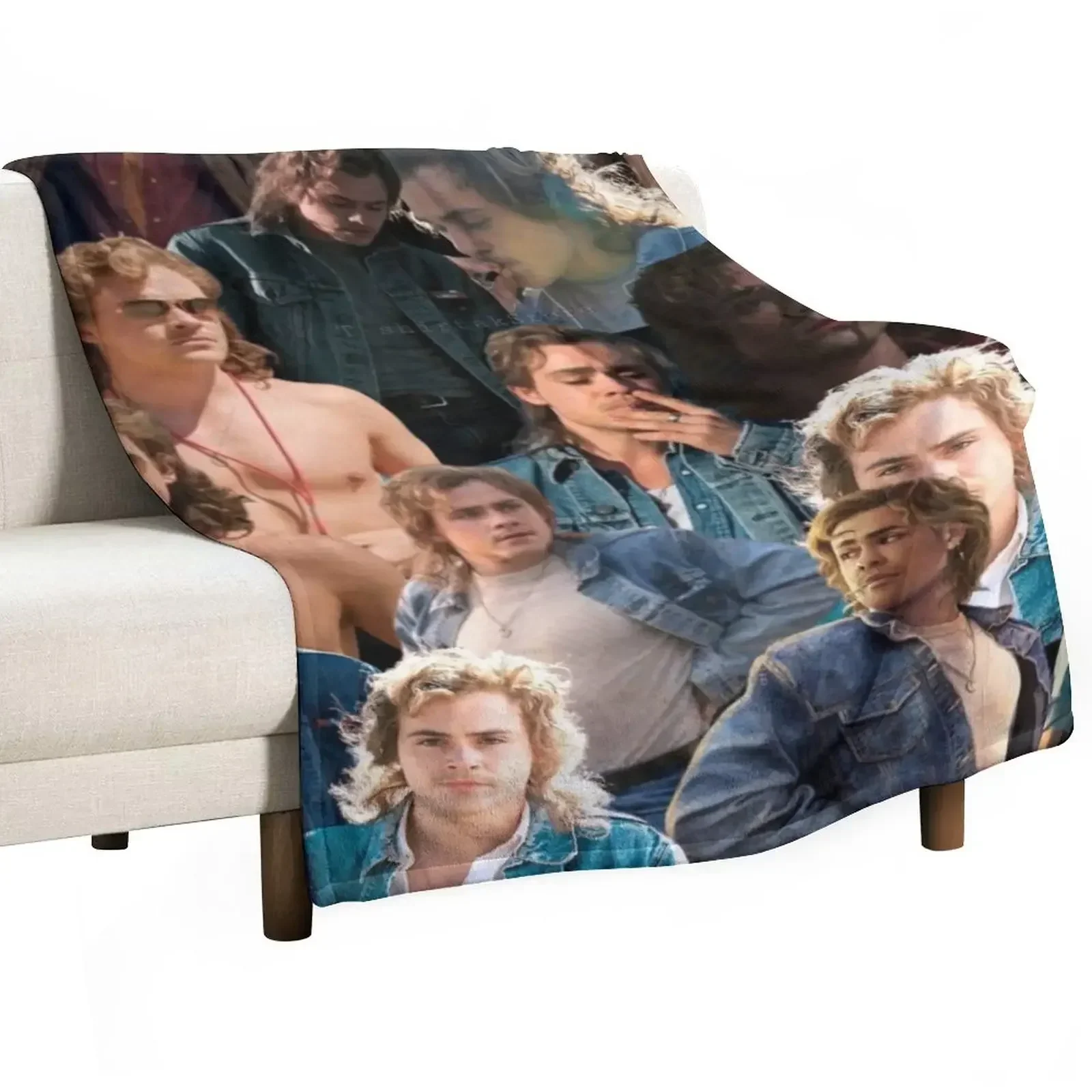 dacre montgomery photo collage Throw Blanket Picnic Summer Beddings Blankets