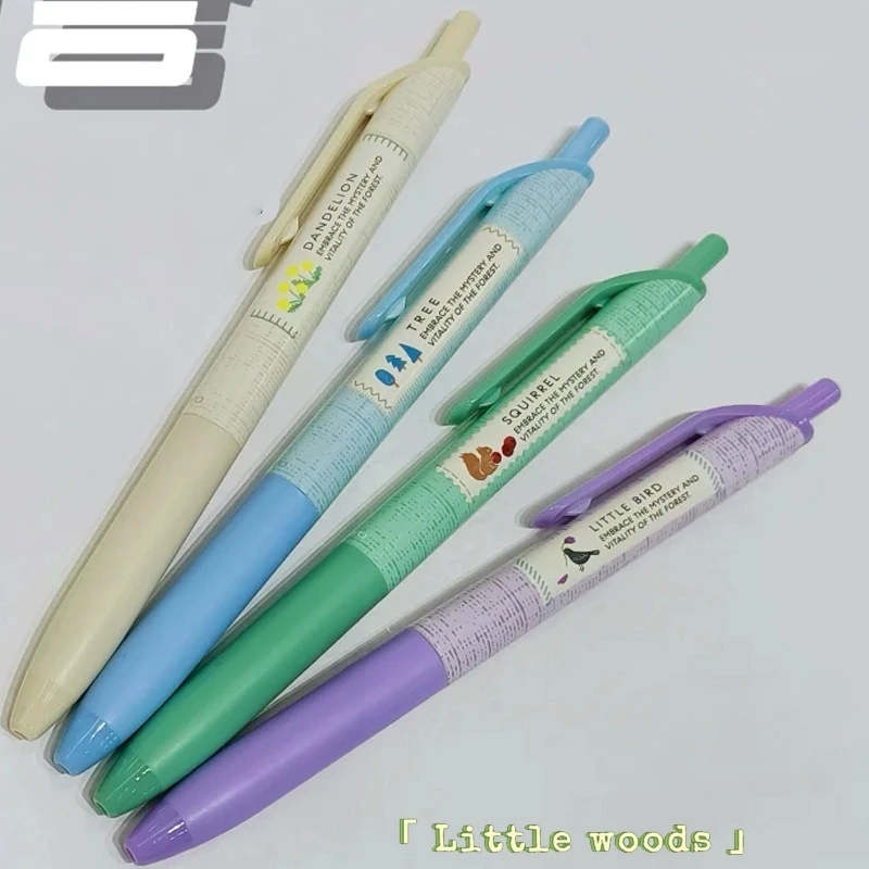 

4pcs/set Kokuyo Littlewoods 0.5mm Gel Pens Quick-drying Student Exam Student Brush Black Cute Stationery School Supplies