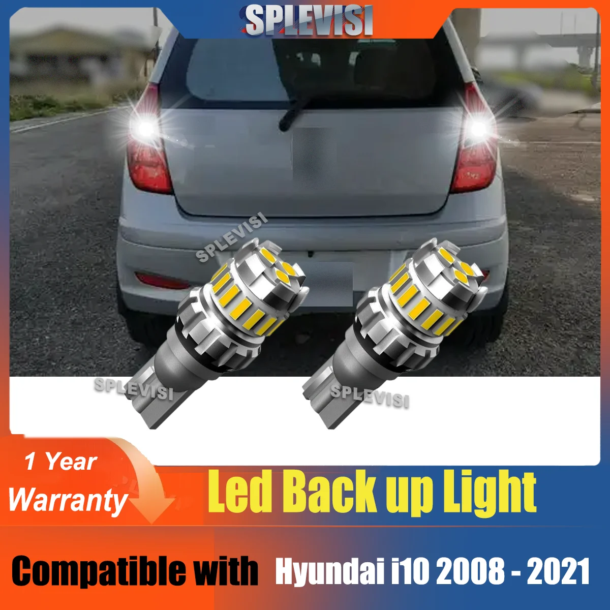 

2xW16W Car Led bulb Back up Reverse Light 12V White for Hyundai Solaris Tucson i10 i20 i30 i40 ix20 ix35 Santa Fe 2 3 4 Sonata