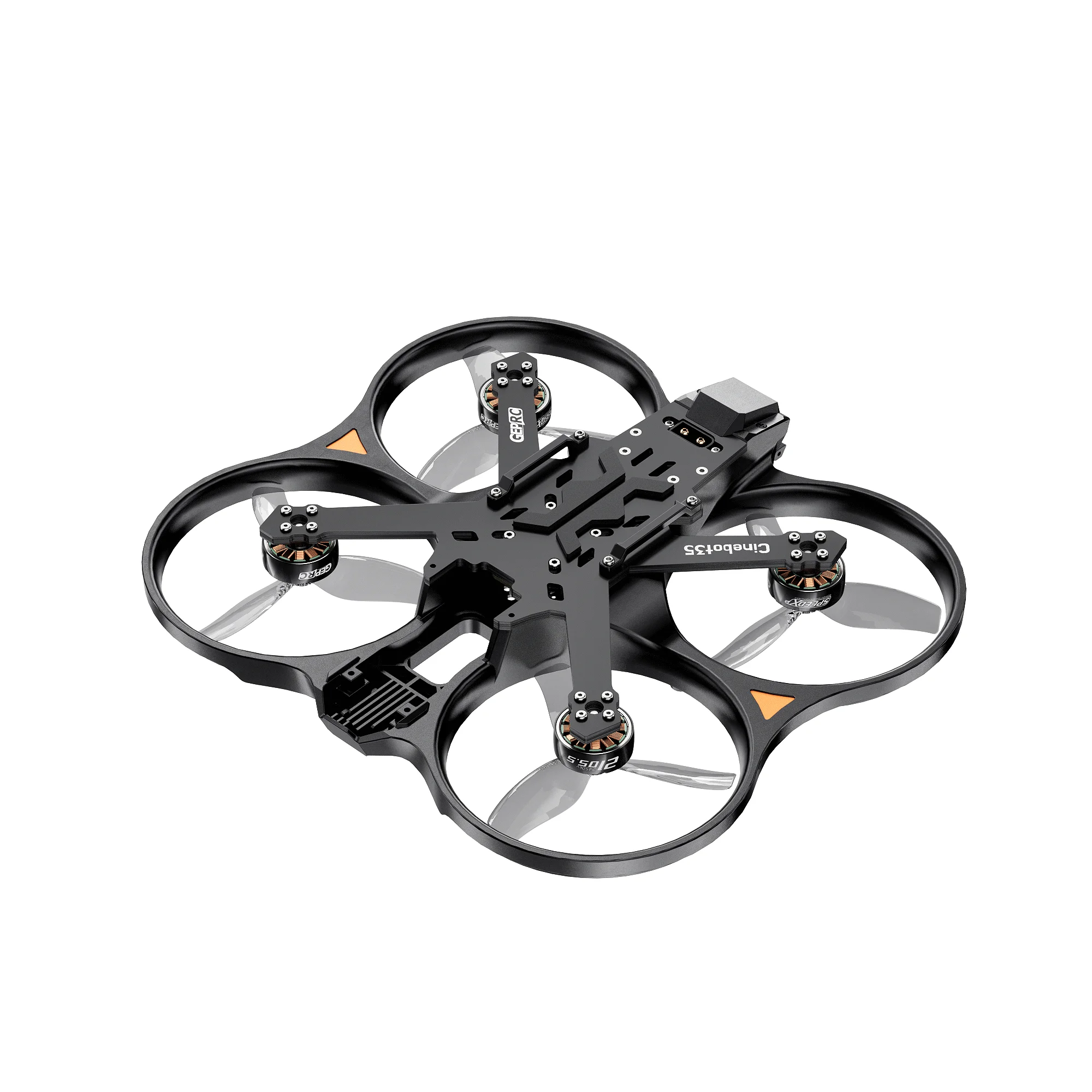 

GEPRC Cinebot35 WTFPV 3.5-дюймовый FPV-квадрокоптер Cinewhoop. TAKER H743 FC, мотор 2450KV, без камеры/VTX, PNP/ELRS.