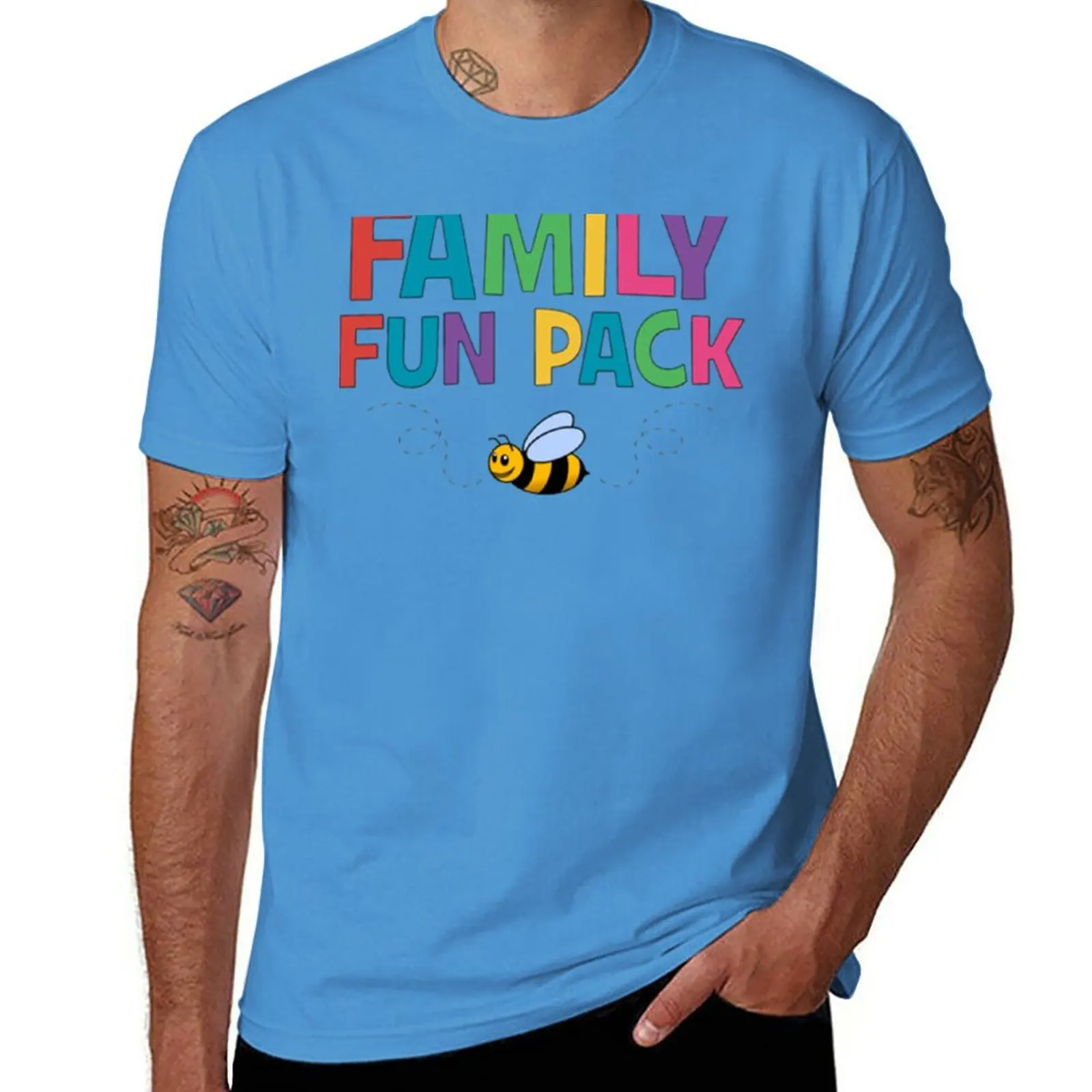 New Family Fun Pack YouTube T-Shirt man clothes t-shirts man custom t shirts mens champion t shirts