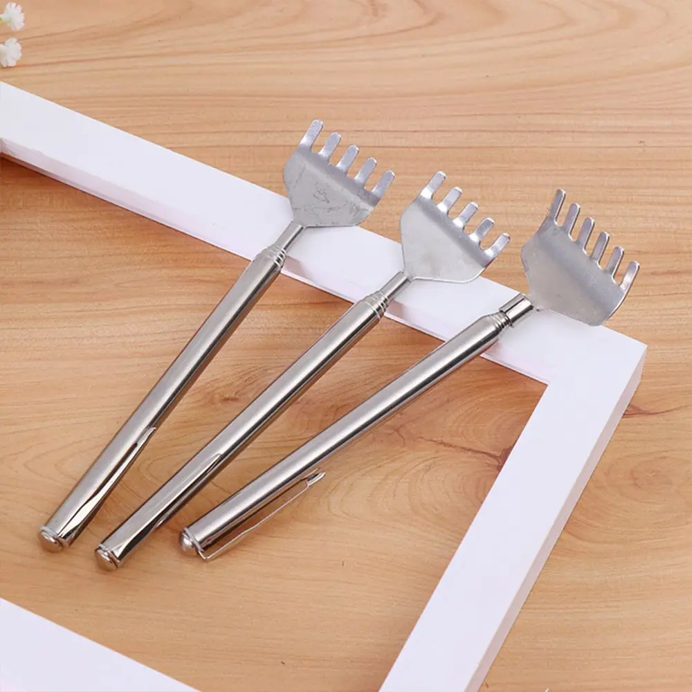 Convenient Telescopic Health Care Tools Back Massage Stainless Steel Back Scratcher Massage Tools Tickle Stick Anti Itch Claw