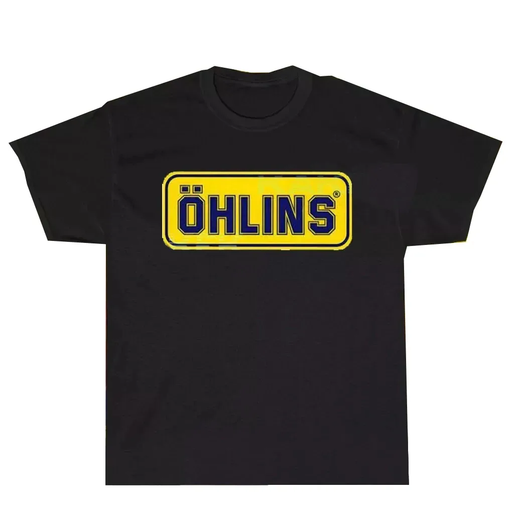 Ohlins Car Racing Logo  2024 Hot Sale Summer 100% Cotton Black Borla  Men Short Sleeves Cool Tee Hip Hop Streetwear T-shirt