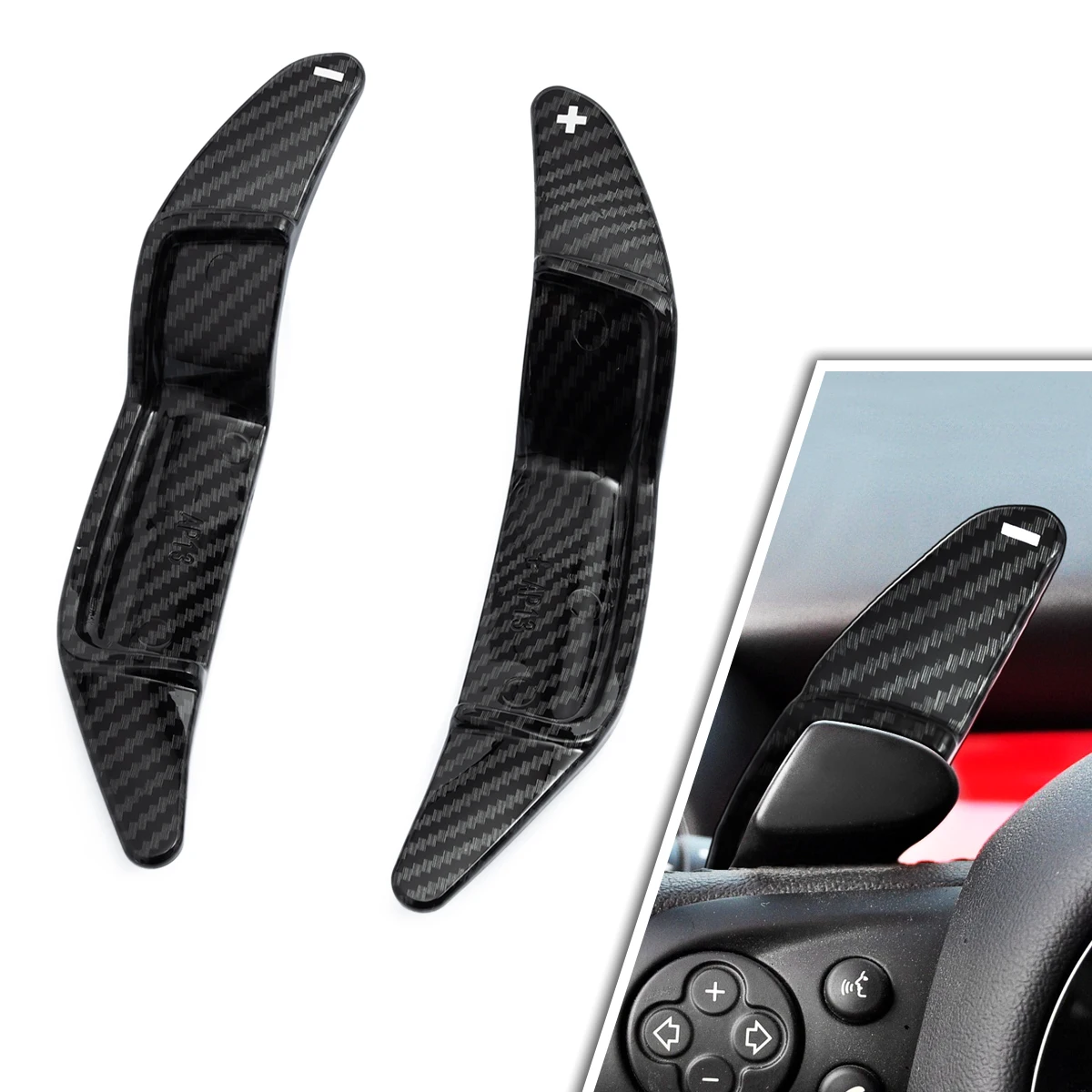 Steering Wheel Paddle Shift Extension Trims For Mini Cooper S SD JCW Countryman Clubman Roadster Paceman R55 R56 R57 R58 R59 R60