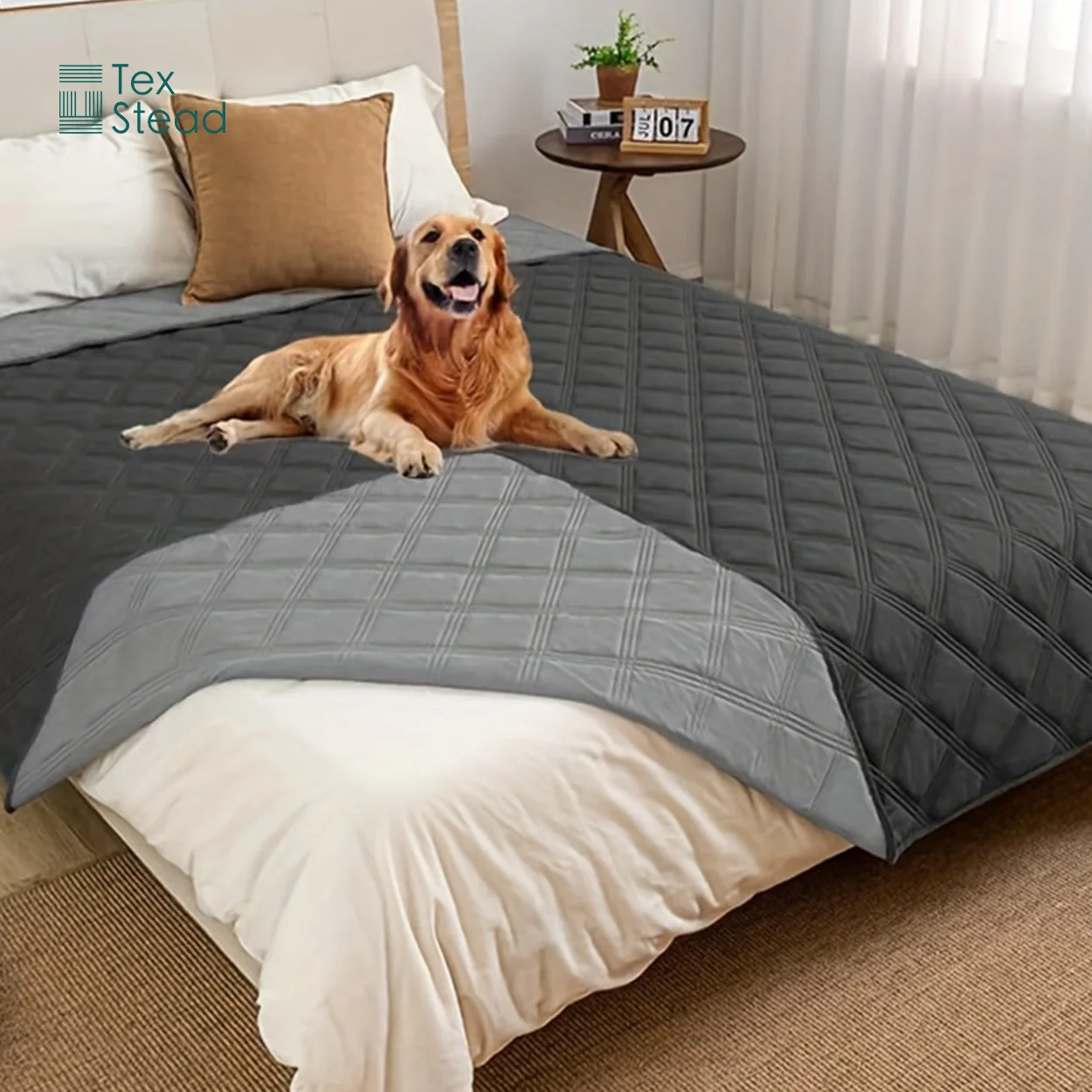Reversible Waterproof Dog Bed Cover Pet Blanket Sofa Couch Mattress Protector Furniture Protector for Dogs Cats view 4