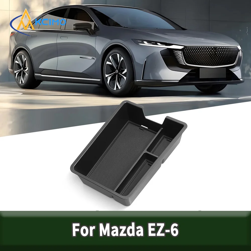 

Black Car Center Console Armrest Storage Tray Organizer for Mazda EZ-6 Stowing Tidying Non-Slip Auto Interior Accessories