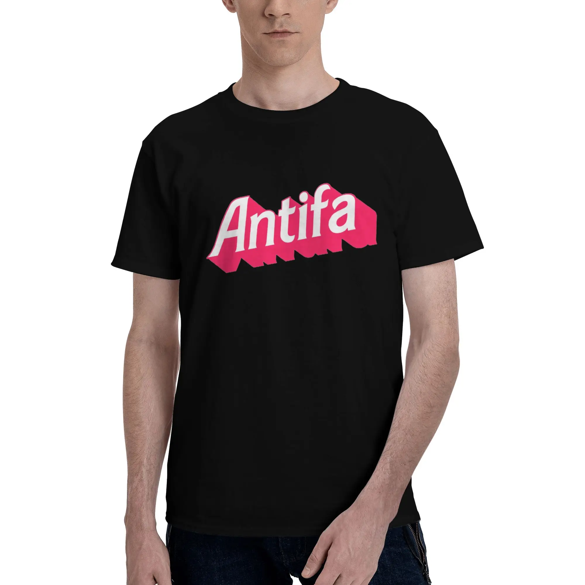 

Antifa 100% Cotton T-Shirt Men'sClassic T Shirts Men Crew Neck Short Sleeve S-6XL