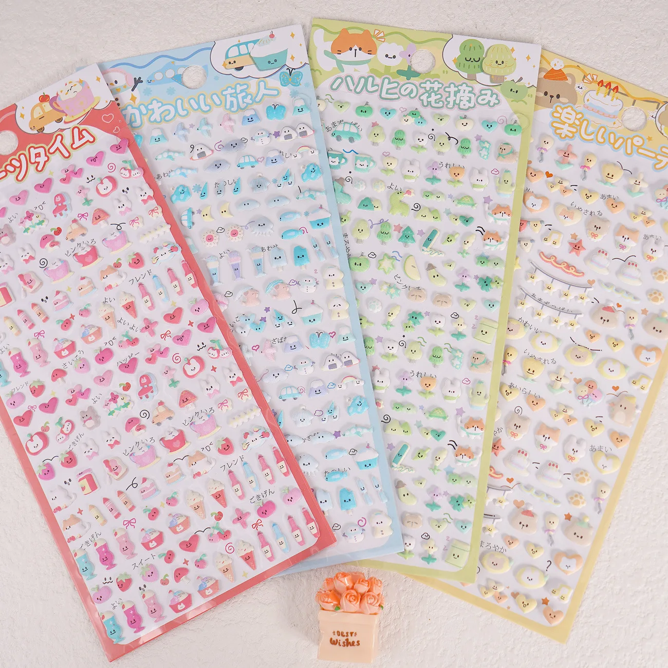 3D Mini Cute Pet Animal Heart Stickers DIY Journal Phone Decor Small Stationery Decals