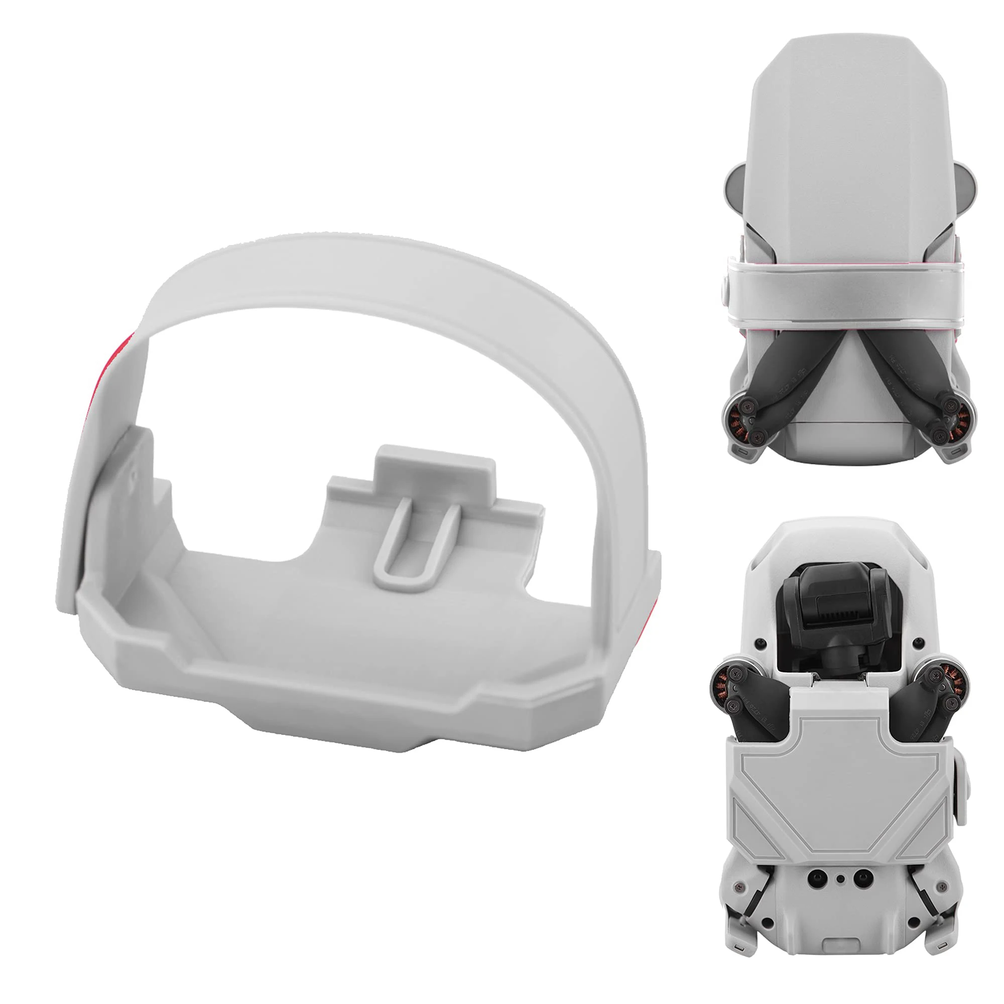 Protector de Hélices para DJI Mini 4K/Mini 2 SE/Mini 2/Mavic Mini, Protector de Cuchillas de Dron de Liberación Rápida y Correa Estabilizadora, Gris