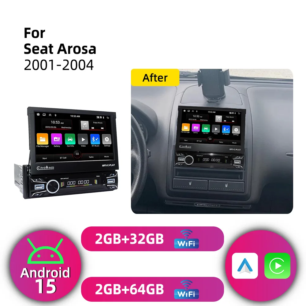 For Seat Arosa 2001-2004 7