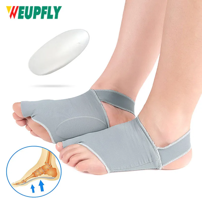 1Pair Arch Support Sleeves & Hallux Valgus Correction Splint Gel Bunion Corrector Big Toe Separators Plantar Fasciitis Foot Care