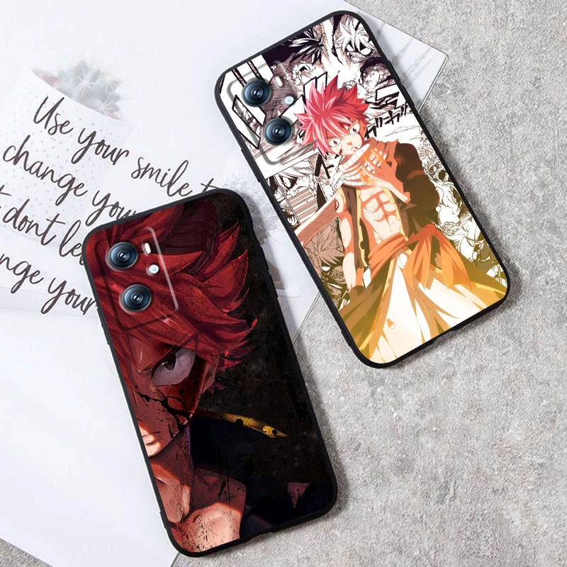 Anime F-Fairy T-Tail Juvenile For OPPO Find X6 X5 X3 A54S A5 A94 A16 A53S A57 A74 A72 A98 A78 A96 A9 5G Black Soft Phone Case